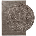 vidaXL Covor ISTAN, cu fire înalte, aspect lucios, gri, 120x170 cm