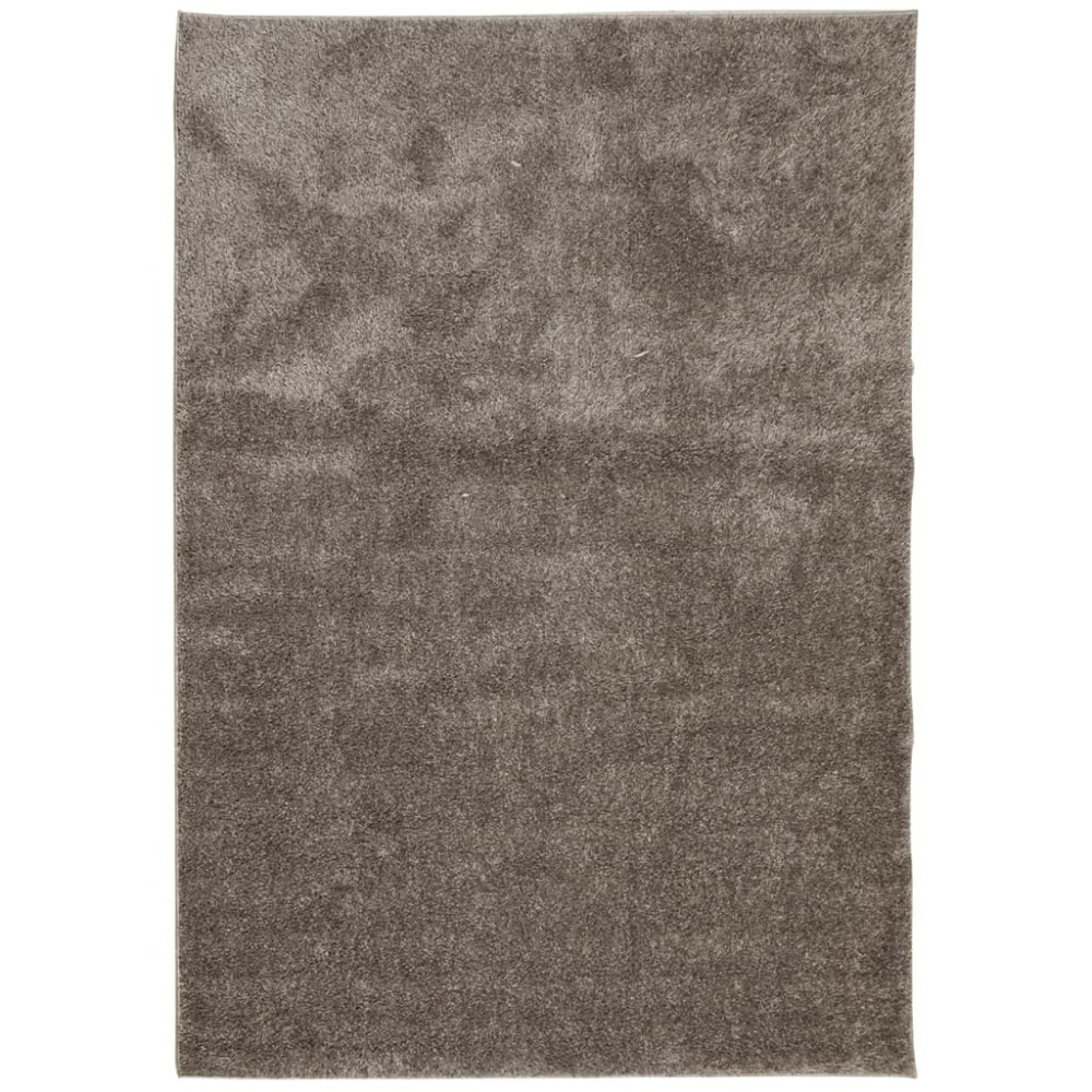 vidaXL Covor ISTAN, cu fire înalte, aspect lucios, gri, 160x230 cm