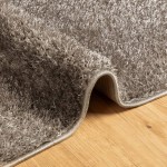 vidaXL Covor ISTAN, cu fire înalte, aspect lucios, gri, 160x230 cm
