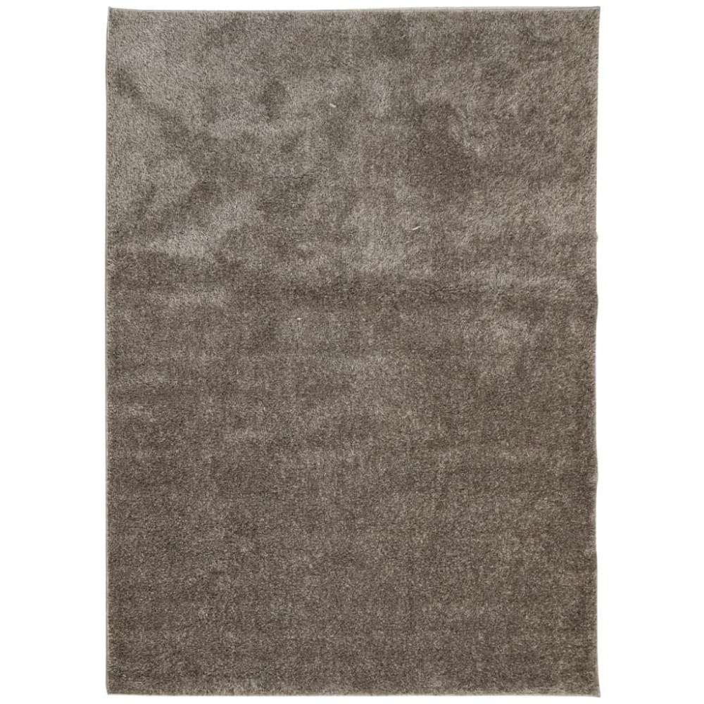 vidaXL Covor ISTAN, cu fire înalte, aspect lucios, gri, 200x280 cm