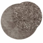 vidaXL Covor ISTAN, cu fire înalte, aspect lucios, gri, Ø 160 cm