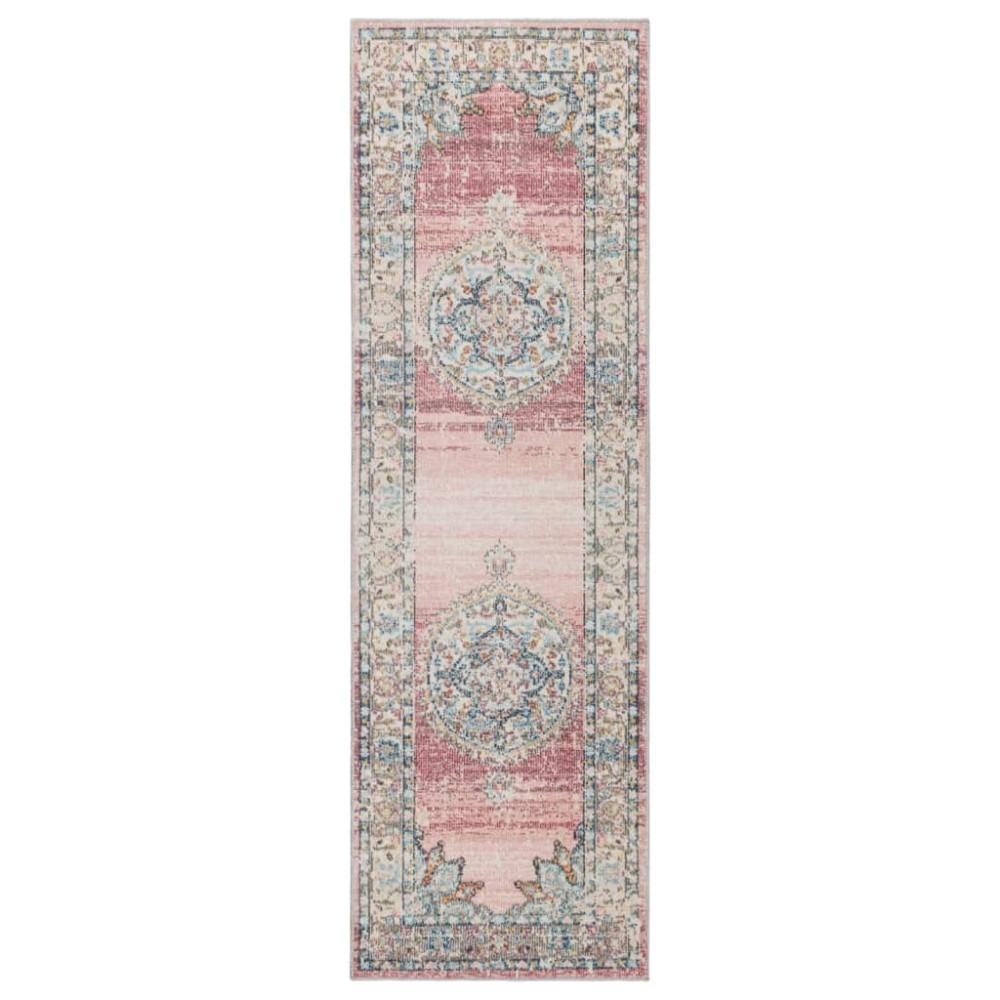 vidaXL Covor ARBIZU, interior/exterior, design vintage, 80x250 cm