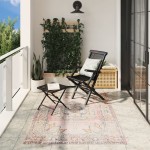 vidaXL Covor ARBIZU, interior/exterior, design vintage, 140x200 cm