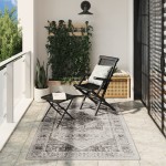 vidaXL Covor ARBIZU, interior/exterior, design vintage, 140x200 cm vidaXL Covor ARBIZU, interior/exterior, design vintage, 140x200 cm
