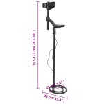 vidaXL Detector metale Auto Tune, 18 cm, adâncime căutare punct precis vidaXL Detector metale Auto Tune, 18 cm, adâncime căutare punct precis