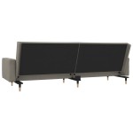 vidaXL Canapea extensibilă cu 2 locuri, 2 perne, gri deschis, catifea vidaXL Canapea extensibilă cu 2 locuri, 2 perne, gri deschis, catifea