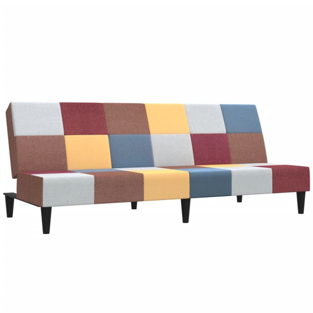 vidaXL Canapea extensibilă cu 2 locuri, material textil