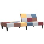 vidaXL Canapea extensibilă cu 2 locuri, material textil