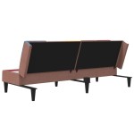 vidaXL Canapea extensibilă cu 2 locuri, material textil