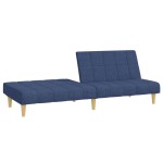 vidaXL Canapea extensibilă cu 2 locuri, albastru, material textil vidaXL Canapea extensibilă cu 2 locuri, albastru, material textil