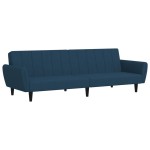 vidaXL Canapea extensibilă cu 2 locuri, albastru, catifea vidaXL Canapea extensibilă cu 2 locuri, albastru, catifea