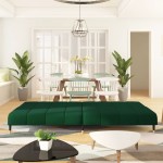 vidaXL Canapea extensibilă cu 2 locuri, verde închis, catifea