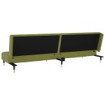 vidaXL Canapea extensibilă cu 2 locuri, verde deschis, catifea