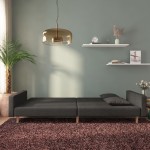 vidaXL Canapea extensibilă cu 2 locuri, 2 perne, negru, textil vidaXL Canapea extensibilă cu 2 locuri, 2 perne, negru, textil