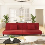 vidaXL Canapea extensibilă cu 2 locuri, 2 perne, roșu vin, catifea vidaXL Canapea extensibilă cu 2 locuri, 2 perne, roșu vin, catifea