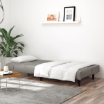 vidaXL Canapea extensibilă cu 2 locuri, gri deschis, catifea