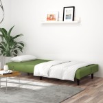 vidaXL Canapea extensibilă cu 2 locuri, verde deschis, catifea