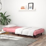 vidaXL Canapea extensibilă cu 2 locuri, roz, catifea