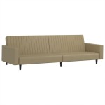 vidaXL Canapea extensibilă cu 2 locuri, cappuccino, piele ecologică vidaXL Canapea extensibilă cu 2 locuri, cappuccino, piele ecologică