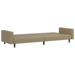 vidaXL Canapea extensibilă cu 2 locuri, cappuccino, piele ecologică vidaXL Canapea extensibilă cu 2 locuri, cappuccino, piele ecologică