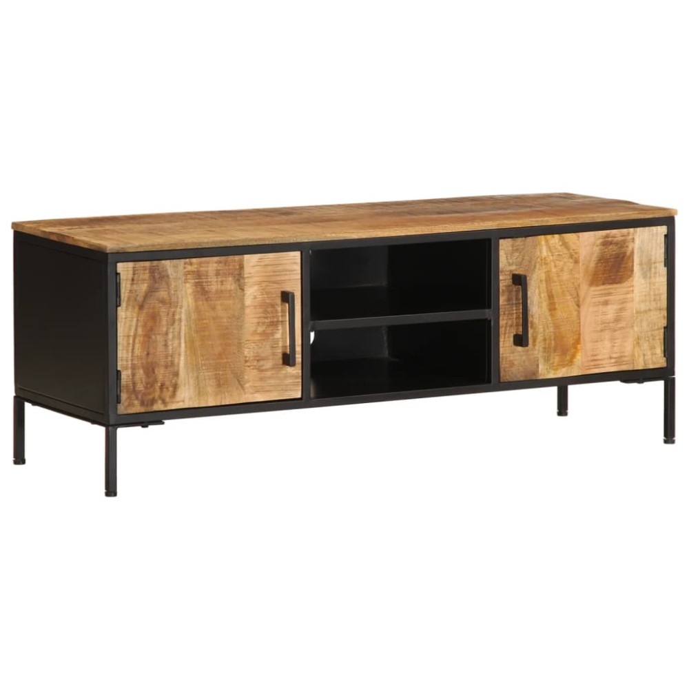 vidaXL Dulap TV, 110x35x40 cm, lemn masiv de mango brut