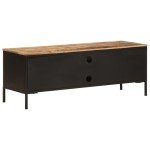 vidaXL Dulap TV, 110x35x40 cm, lemn masiv de mango brut