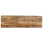 vidaXL Masă consolă, 110x30x75 cm, lemn masiv de mango brut și fier vidaXL Masă consolă, 110x30x75 cm, lemn masiv de mango brut și fier