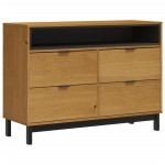 vidaXL Dulap cu sertar „FLAM” 110x40x80 cm, lemn masiv de pin vidaXL Dulap cu sertar „FLAM” 110x40x80 cm, lemn masiv de pin
