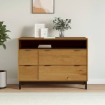 vidaXL Dulap cu sertar „FLAM” 110x40x80 cm, lemn masiv de pin vidaXL Dulap cu sertar „FLAM” 110x40x80 cm, lemn masiv de pin
