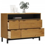 vidaXL Dulap cu sertar „FLAM” 110x40x80 cm, lemn masiv de pin vidaXL Dulap cu sertar „FLAM” 110x40x80 cm, lemn masiv de pin