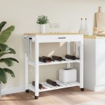 vidaXL Cărucior de bucătărie „MONZA”, 84x40x90 cm, lemn masiv de pin vidaXL Cărucior de bucătărie „MONZA”, 84x40x90 cm, lemn masiv de pin