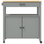 vidaXL Cărucior de bucătărie „MONZA”, 84x40x90 cm, lemn masiv de pin vidaXL Cărucior de bucătărie „MONZA”, 84x40x90 cm, lemn masiv de pin