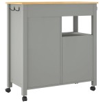 vidaXL Cărucior de bucătărie „MONZA”, 84x40x88,5 cm, lemn masiv de pin