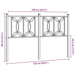 vidaXL Tăblie de pat metalică, negru, 120 cm vidaXL Tăblie de pat metalică, negru, 120 cm