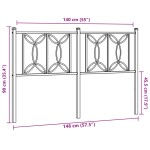 vidaXL Tăblie de pat metalică, negru, 140 cm vidaXL Tăblie de pat metalică, negru, 140 cm