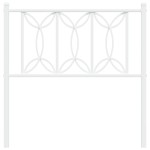 vidaXL Tăblie de pat metalică, alb, 75 cm vidaXL Tăblie de pat metalică, alb, 75 cm