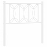 vidaXL Tăblie de pat metalică, alb, 80 cm vidaXL Tăblie de pat metalică, alb, 80 cm