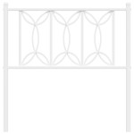 vidaXL Tăblie de pat metalică, alb, 80 cm vidaXL Tăblie de pat metalică, alb, 80 cm