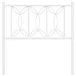 vidaXL Tăblie de pat metalică, alb, 90 cm vidaXL Tăblie de pat metalică, alb, 90 cm