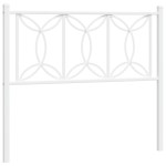 vidaXL Tăblie de pat metalică, alb, 107 cm