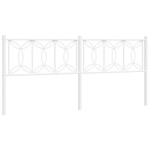 vidaXL Tăblie de pat metalică, alb, 200 cm vidaXL Tăblie de pat metalică, alb, 200 cm