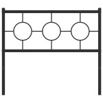 vidaXL Tăblie de pat metalică, negru, 100 cm vidaXL Tăblie de pat metalică, negru, 100 cm