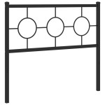 vidaXL Tăblie de pat metalică, negru, 100 cm vidaXL Tăblie de pat metalică, negru, 100 cm