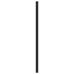 vidaXL Tăblie de pat metalică, negru, 120 cm