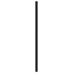 vidaXL Tăblie de pat metalică, negru, 180 cm