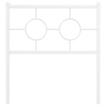 vidaXL Tăblie de pat metalică, alb, 75 cm vidaXL Tăblie de pat metalică, alb, 75 cm