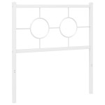 vidaXL Tăblie de pat metalică, alb, 75 cm vidaXL Tăblie de pat metalică, alb, 75 cm