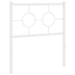 vidaXL Tăblie de pat metalică, alb, 80 cm vidaXL Tăblie de pat metalică, alb, 80 cm
