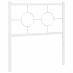 vidaXL Tăblie de pat metalică, alb, 80 cm vidaXL Tăblie de pat metalică, alb, 80 cm