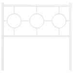 vidaXL Tăblie de pat metalică, alb, 90 cm vidaXL Tăblie de pat metalică, alb, 90 cm
